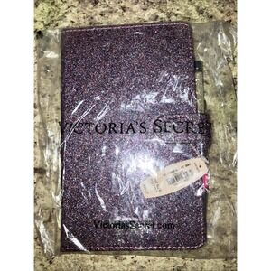 Victoria's Secret Limited Edition Purple Glitter Notebook Journal Crystal Pen